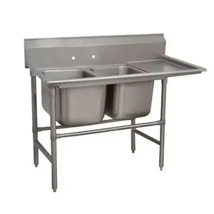 ADVANCE TABCO 94-2-36-24R Regaline Sink, 2-Cpt., Right-Hand, 20 Inch F-To-B X 16 Inch | CD7PFT