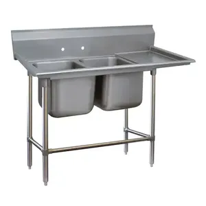 ADVANCE TABCO 94-22-40-36R Regaline Sink, 2-Cpt., Right-Hand, 20 Inch F-To-B X 20 Inch | CD7PGT