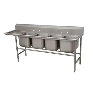 ADVANCE TABCO 94-24-80-36L Regaline Sink, 4-Cpt., Left-Hand, 20 Inch F-To-B X 20 Inch | CD7PHN