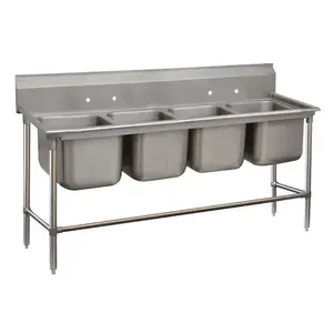 ADVANCE TABCO 94-24-80 Regaline Sink, 4-Cpt., 20 Inch F-To-B X 20 Inch | CD7PHF