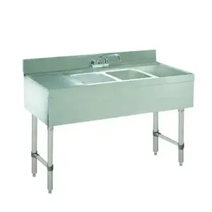 ADVANCE TABCO CRB-42C Sink Unit, 2-Cpt., 48 X 21 X 33 Inch Overall Size | CD7QLC