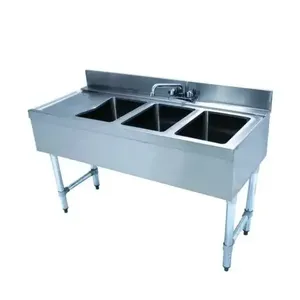 ADVANCE TABCO CRB-43R Sink Unit, 3-Cpt., 48 X 21 X 33 Inch Overall Size | CD7QLG