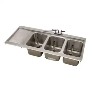 ADVANCE TABCO DBS-43R Bar Sink, Drop-In, 48-5/16 X 21-1/8 X 11-8/10 Inch Size | CD7QRW