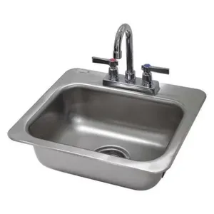 ADVANCE TABCO DI-1-35 Drop-In Sink, 1-Cpt., 14 X 10 Inch F-To-B X 5 Inch D Bowl | CD7QUB