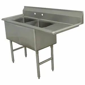 ADVANCE TABCO FC-2-1818-18R-X Scullery Sink Stainless Steel 24 Inch Width | AA3TAH 11U369