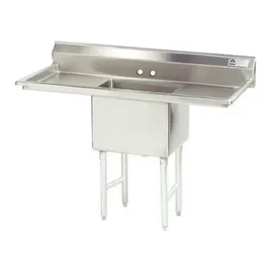 ADVANCE TABCO FS-1-2424-24RL Fabricated Sink, 1-Cpt., 24 Inch R And L Drainboards, Size 24 X 24 X 14 Inch, 14 Ga 304 Ss | CD7UEF