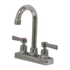 ADVANCE TABCO K-52 Faucet, 4 Inch Oc, Deck Mounted With 3-1/2 Inch Gooseneck, Lead Free | CD7VTG