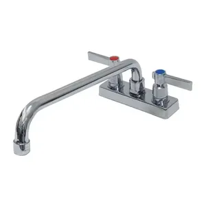 ADVANCE TABCO K-53 Faucet, 4 Inch Oc, Deck Mounted With 12 Inch Swing Spout, Lead Free | CD7VTK