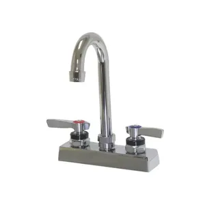 ADVANCE TABCO K-62 Extra Heavy Duty Faucet, 4 Inch O.C, Deck Mounted With 3-1/2 Inch Gooseneck Spout | CD7VVE