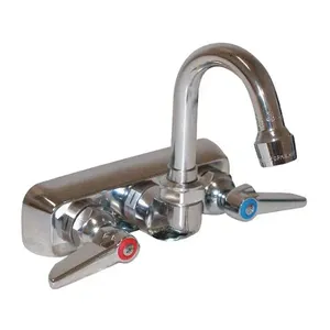 ADVANCE TABCO K-69 TAndS Faucet, 4 Inch Oc, Splash Mounted With 3 Inch Gooseneck, Lead Free | CD7VVN