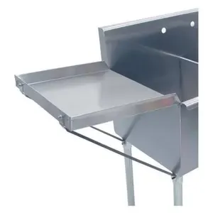 ADVANCE TABCO N-54-36 Drainboard, 24 X 36 Inch, Square Corner Sinks Only, 18 Ga 430 Ss | CD7WMV