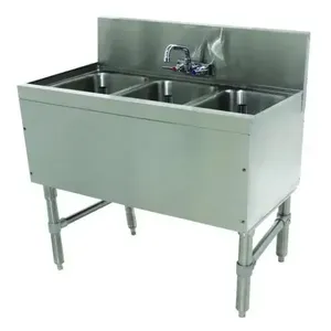 ADVANCE TABCO PRB-19-33C Prestige Underbar Sink Unit, 3-Cpt., 36 X 20 X 36 Inch Size, L-To-B | CD7XBZ