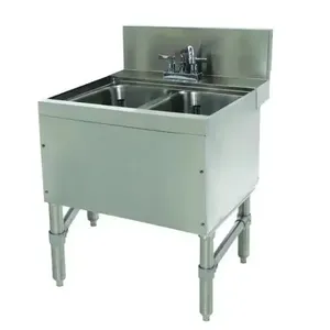 ADVANCE TABCO PRB-24-22C Prestige Underbar Sink Unit, 2-Cpt., 24 X 25 X 36 Inch Size, L-To-B | CD7XCR