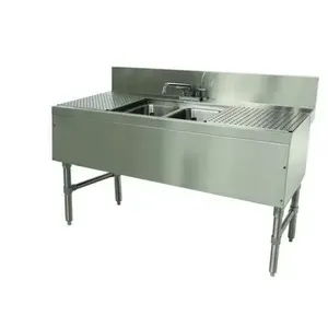 ADVANCE TABCO PRB-24-42C Prestige Underbar Sink Unit, 2-Cpt., 48 X 25 X 36 Inch Size, L-To-B | CD7XCX