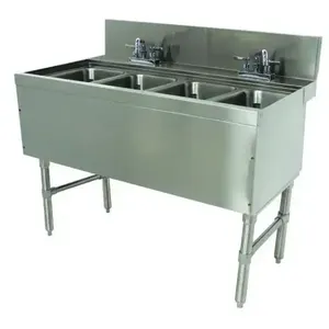 ADVANCE TABCO PRB-24-44C Prestige Underbar Sink Unit, 4-Cpt., 48 X 25 X 36 Inch Size, L-To-B | CD7XDC