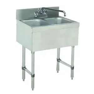 ADVANCE TABCO SLB-22C Special Value Sink Unit, 2-Cpt., 24 X 18 X 33 Inch Overall Size | CD7YJW