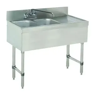 ADVANCE TABCO SLB-32L Special Value Sink Unit, 2-Cpt., 36 X 18 X 33 Inch Overall Size | CD7YJY