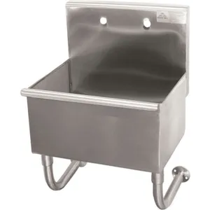 ADVANCE TABCO WSS-14-21 Utility Sink Stainless Steel 18 Inch Length | AA3RYZ 11U338