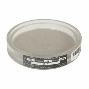 ADVANTECH L3-S60 Testing Sieve, Clear Acrylic Frame, Stainless Steel, Acrylic, #60 Mesh Size | CN8CNF 40PR34