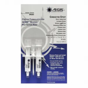 AEGIS KIT EP2400 Epoxy Adhesive, Bearing Rings, 0.5 Fl Oz Total Volume, 4 Hr, Gray | CN8CYG 14C789