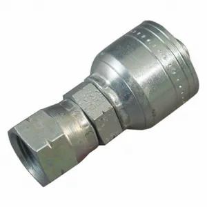 AEROQUIP 1AA6FS6 Hydraulic Crimp Fitting, Straight, SAE x Crimp, -6 Hose Dash Size, Steel | CJ2MFH 46AD31