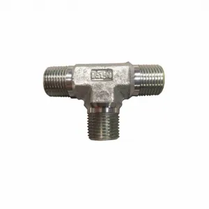 AEROQUIP 2257-16-16S Tee, 1 x 1 x 1 Inch Size, Male x Male x Male, NPTF x NPTF x NPTF | CJ2MUF 55DP94