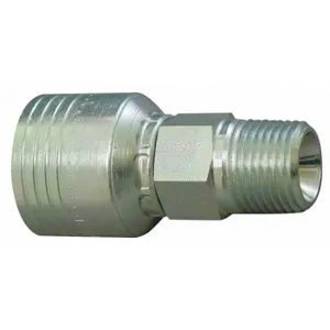 AEROQUIP 4SA16MP16 Hydraulic Crimp Fitting, Straight, Rigid, -16 Hose Dash Size, Steel | CJ2MAJ 471Z39