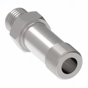 AEROQUIP FF1854T0808S Hydraulic Hose Adapter, 1/2 x 1/2 Inch Size, Male, ORS x ORB, Rigid, Straight | CJ2MQC 55DX96