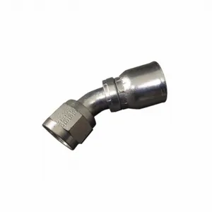 AEROQUIP FJ3243-0808S Elbow, 45 Deg., JIC x Crimp, -8 Hose Dash Size, Steel | CJ2MEA 422X82