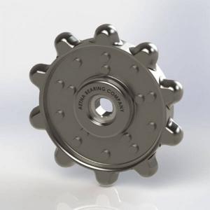 Aetna Bearing AG2426-F Kettenradspannrolle, 1.63 Zoll Teilung, 0.606/0.640 oder 656 Zoll Rollendurchmesser, 6 Zähne | CJ8PVZ