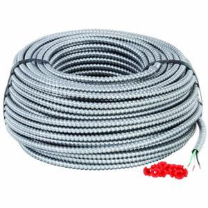 AFC CABLE SYSTEMS 2101S42-00 Metal Clad Armored Cable, 2 with Insulated CU Ground Conductors, Silver | CN8DBW 4JC34
