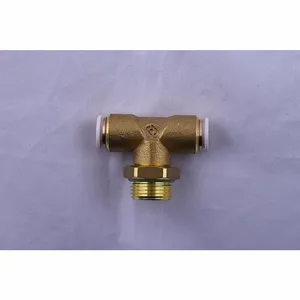 AIGNEP 59216-6-1/8 Tee, 6mm Tube x 1/8 BSPP, Brass | CL7UVR