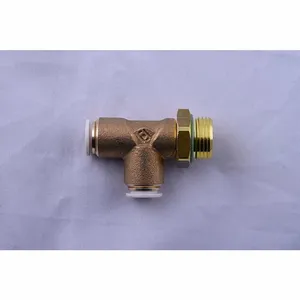 AIGNEP 59226-6-1/4 Run Tee, 6mm Tube x 1/4 BSPP, Brass | CL7UVW