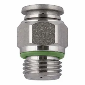 AIGNEP 60020-8-1/8 Fitting, Straight Male, 8mm Tube x 1/8 Inch BSPP, Stainless Steel | CL7UYH