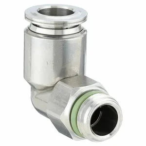 AIGNEP 60110-05-02 Male Swivel Elbow, 5/16 Inch Tube x 1/8 Inch Swift-Fit, Stainless Steel | CL7UZR