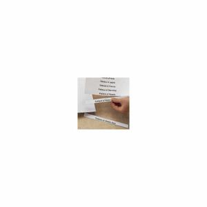 AIGNER LABEL HOLDER LI-11-10 Label Holder Insert Sheets, 11 Inch x 8 1/2 in, White, 50 Sheets, 0.012 mm Paper Thick | CN8DEK 3KVF3