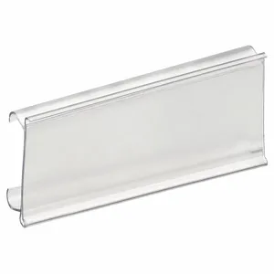 AIGNER LABEL HOLDER WR1253 Wire Shelving Label Holder, 3 Inch Length, Clear, Snaps on Inserts Included 25/Pkg | CL9RZZ