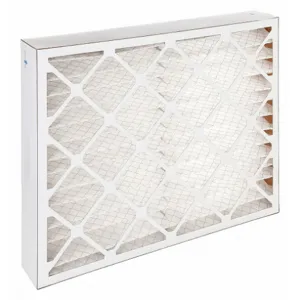 AIR HANDLER 54FF07 Pleated Air Filter, 20x25x4, MERV 11, High Capacity, Synthetic, Beverage Board | CN8DUF