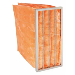 AIR HANDLER 5W445 Pocket Air Filter Fiberglass 12 x 24 x 29 Inch | AE6YZB