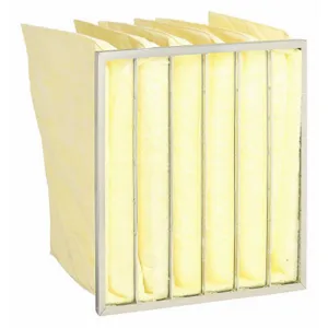 AIR HANDLER 33E969 Pocket Air Filter Fiberglass 24 x 24 x 12 Inch | AC6DQT