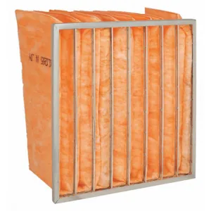 AIR HANDLER 33E971 Pocket Air Filter Fiberglass 24 x 24 x 12 Inch | AC6DQV