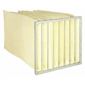 AIR HANDLER 5E839 Pocket Air Filter Fiberglass 24 x 24 x 22 Inch | AE3MDF