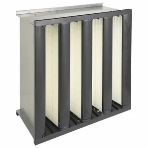 AIR HANDLER 53TE88 V-Bank Air Filter, 24x24x12 Nominal Filter Size, Fiberglass, Galvanized Steel, 4 Vs | CN8DXL