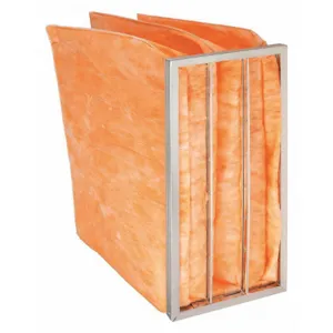 AIR HANDLER 5E858 Pocket Air Filter Fiberglass 12 x 24 x 18 Inch | AE3MDR