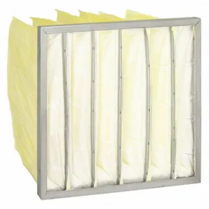 AIR HANDLER 5E864 Pocket Air Filter Fiberglass 24 x 24 x 10 Inch | AE3MDX