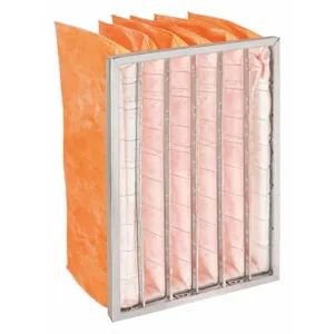 AIR HANDLER 5M412 Pocket Air Filter Synthetic 12 x 24 x 15 Inch | AE4NQZ