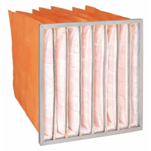 AIR HANDLER 5M437 Pocket Air Filter Synthetic 24 x 24 x 30 Inch | AE4NRU