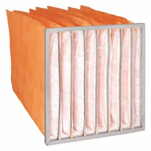 AIR HANDLER 6B633 Pocket Air Filter Synthetic 24 x 24 x 29 Inch | AE7XKL