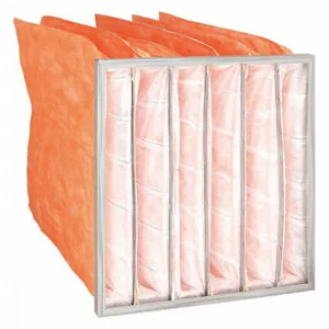 AIR HANDLER 6B648 Pocket Air Filter Synthetic 24 x 24 x 29 Inch | AE7XLA