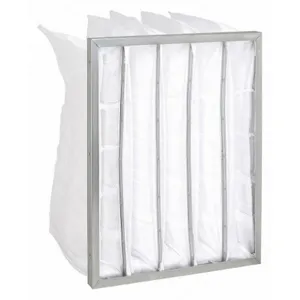 AIR HANDLER 6B655 Pocket Air Filter Synthetic 20 x 24 x 14 Inch | AE7XLG